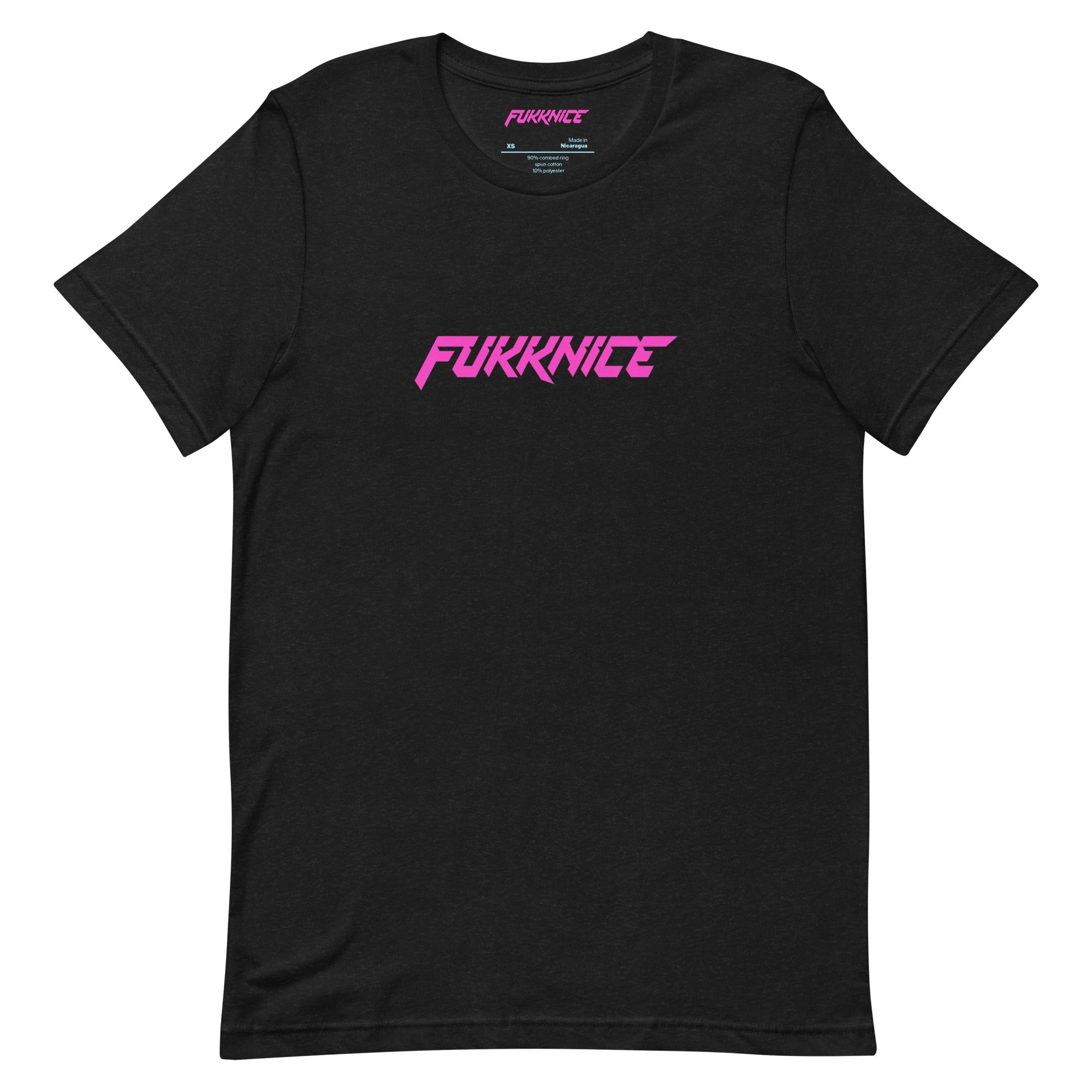 T-paita FUKKNICE -logo tekstillä | Musta