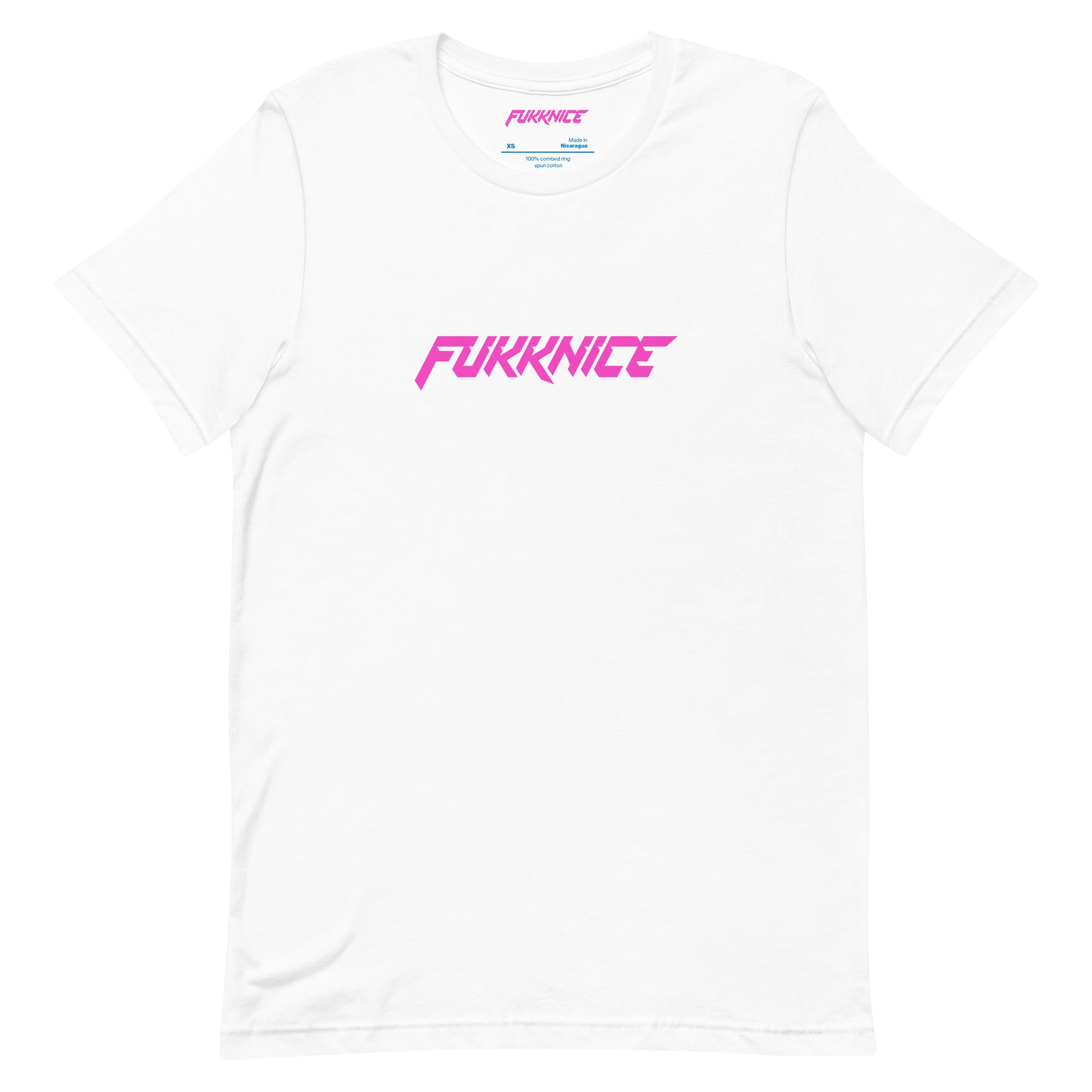 T-paita FUKKNICE -logo tekstillä | Valkoinen