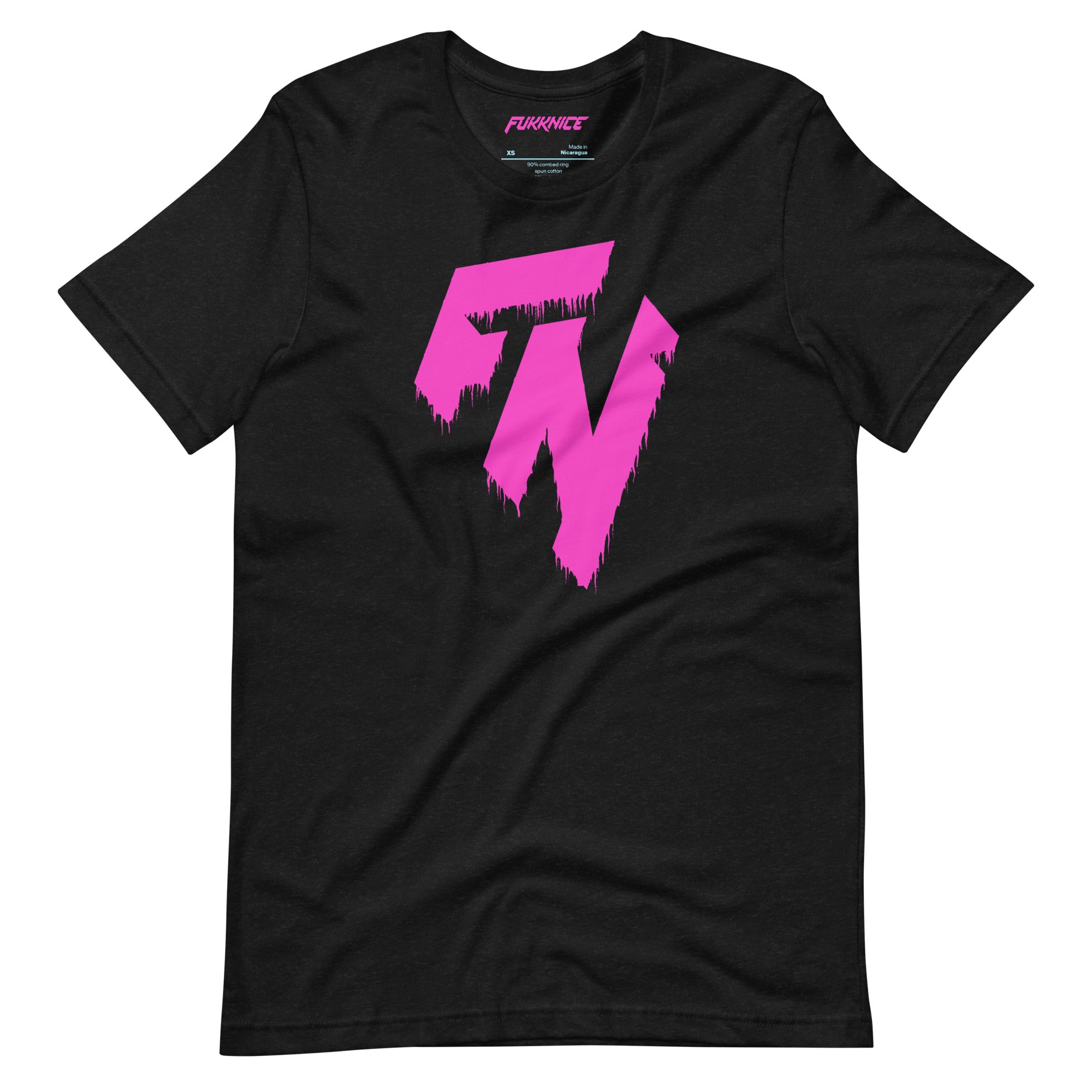 Musta t-paita FN-logolla | Unisex black t-shirt