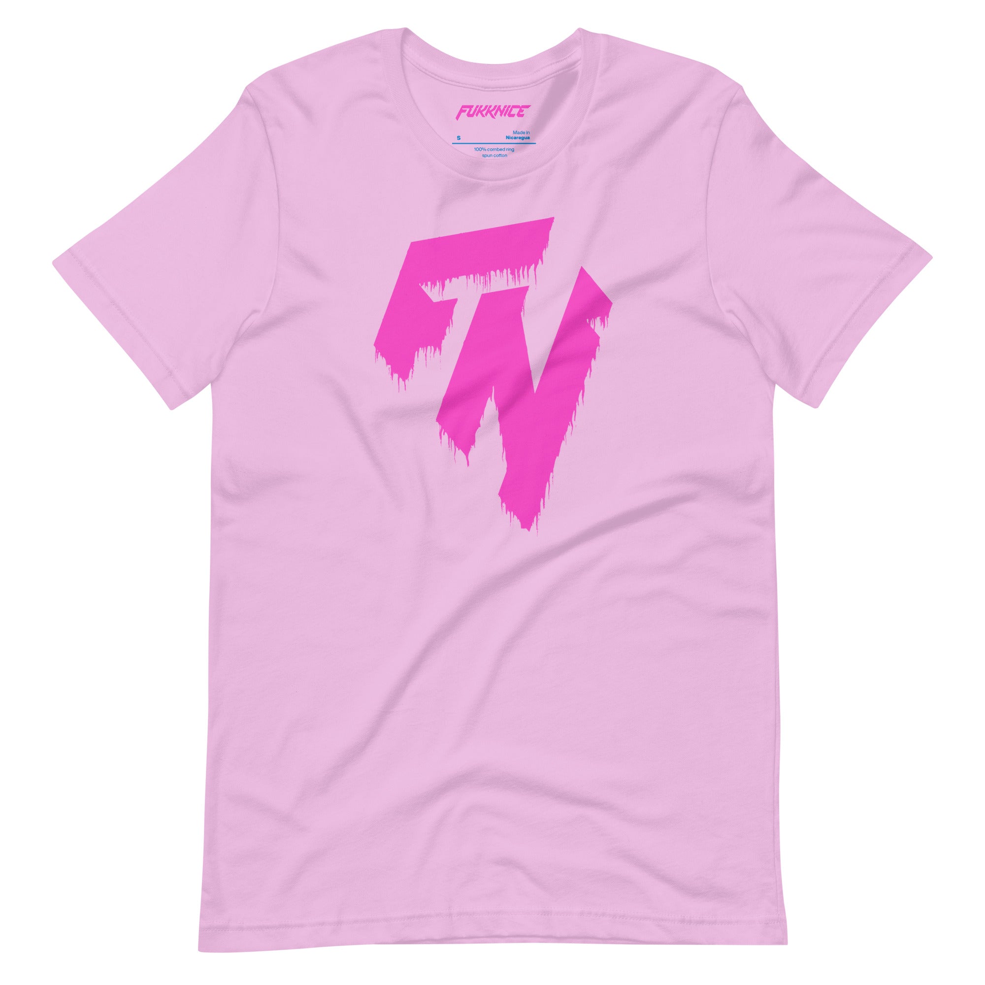 Vaaleanpunainen t-paita FN-logolla | Unisex pink t-shirt
